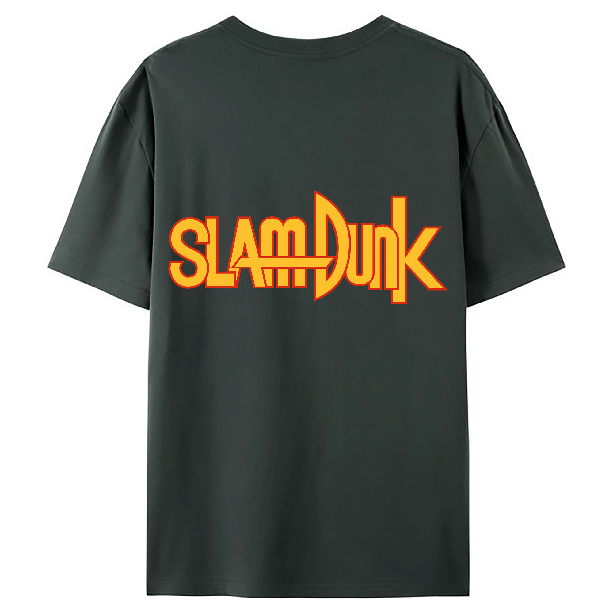 （画像用） SLAM DUNK／スラムダンク 綿100％ メンズ半袖Tシャツ（バックプリント） 通気性